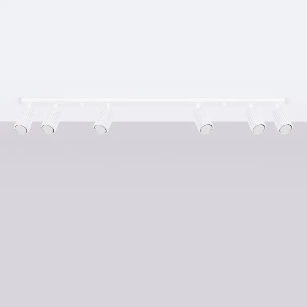 Sollux SL.1547 - Faretto KARBON 6xGU10/10W/230V bianco