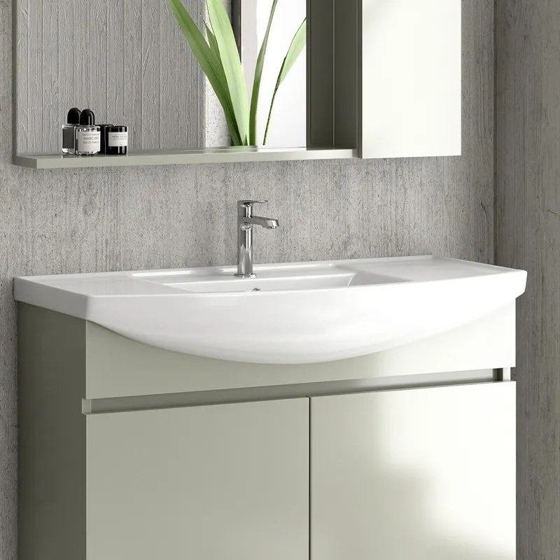 Mobile bagno 100cm sospeso con 2 ante BN-100A - KAMALU