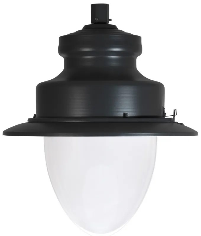 Lampione Stradale 40W LED Lumileds 120lm/w No Flickering Nero Copertura Inclusa Colore  Bianco Caldo 2.700K