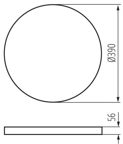 Kanlux 38610 - Luce LED dimmerabile PLAFON LED/20W/230V 3000-6500K Wi-Fi nero