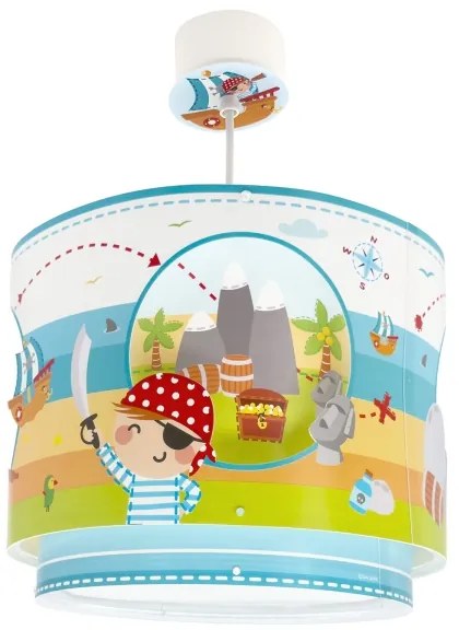Dalber 60652 - Lampadario per bambini PIRATA ISLAND 1xE27/15W/230V