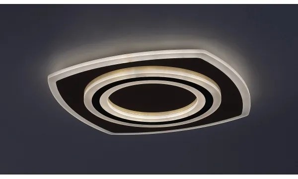 Rabalux 71317-LED Plafoniera LED dimmerabile TANELI 60W/230V 3000/4000/6000K cromo/nero+telecomando