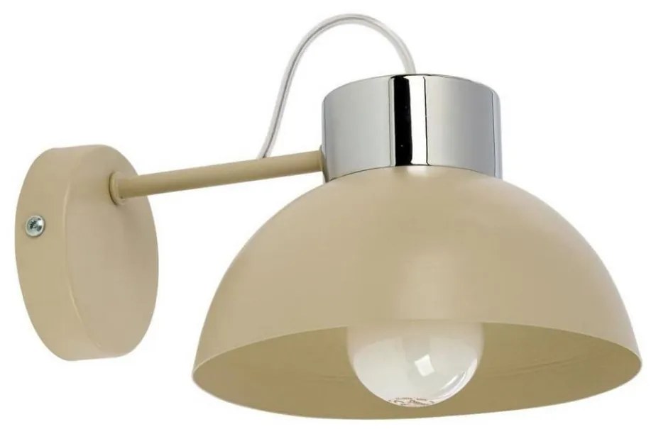 Applique TEDI 1xE27/60W/230V beige/cromo