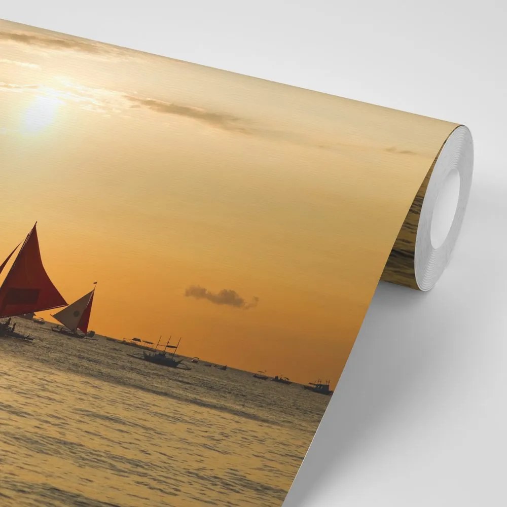 Carta da parati autoadesiva – Tramonto sul mare