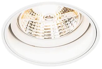 Faretto da incasso moderno bianco senza cornice - Impact 70
