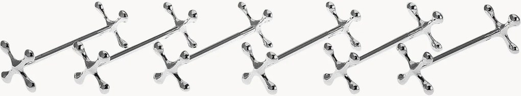 Set di 6 portaposate placcati in argento Bone