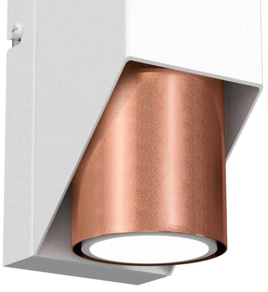 Applique WALL 1xGU10/8W/230V bianco/rame