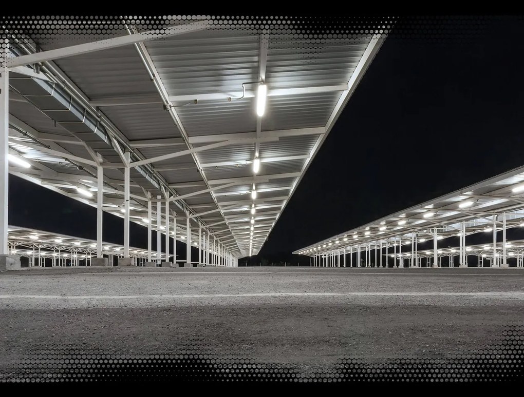 Plafoniera LED 120cm 38W 5.900lm (155lm/W) Certificato PZH Colore Bianco Naturale 4.000K