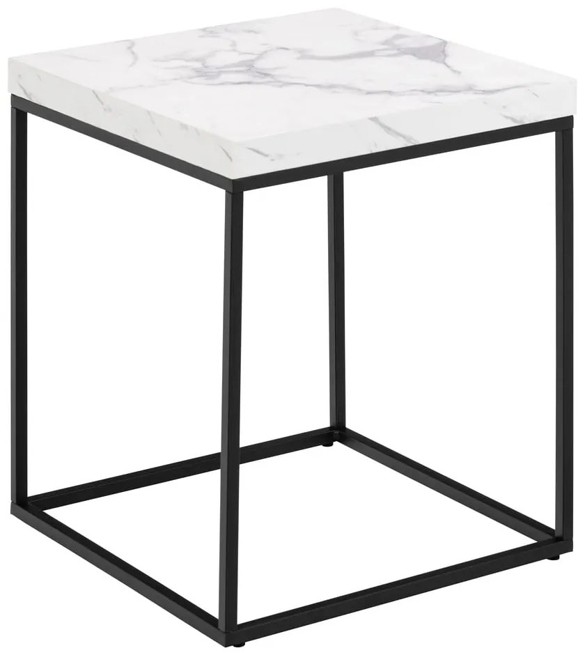 Tavolino con piano in marmo 40x40 cm Barossa - Actona