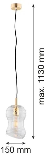 Argon 4742 - Lampadario su filo DEPORTIVO 1xE27/15W/230V