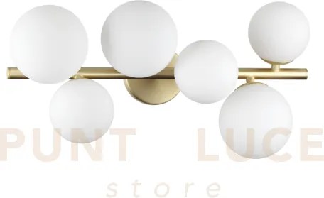Perlage lampadario da soffitto 6 luci attacco g9 bianco lampadine i...