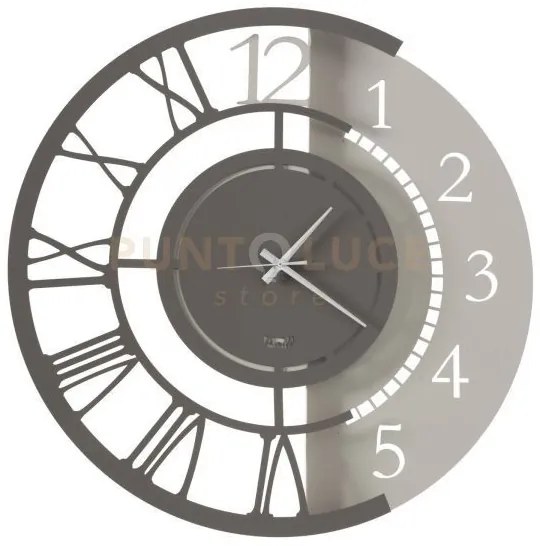 Orologio da parete particolare full metal jack grande avorio e fango