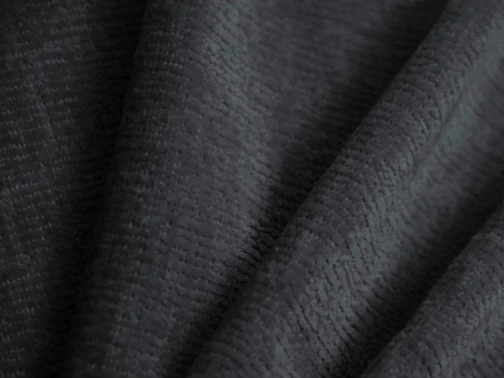 Letto matrimoniale imbottito grigio scuro con contenitore con rete inclusa 180x200 cm Ovalo – Micadoni