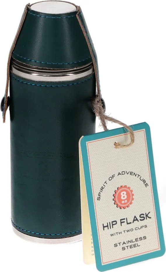 Set di borracce e bicchieri in acciaio inox blu scuro 3 pezzi 220 ml Spirit of Adventure - Rex London