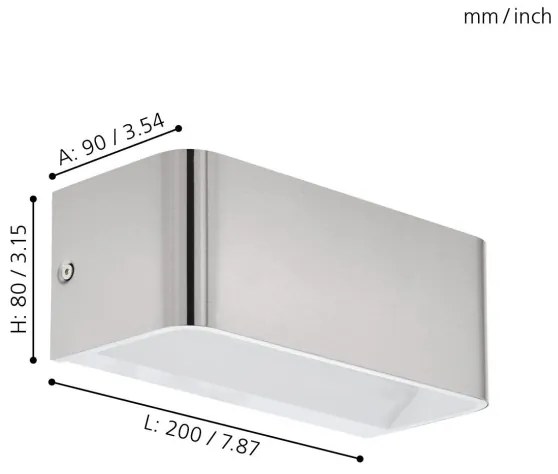 Eglo 98425 - Applique a LED SANIA LED/10W/230V