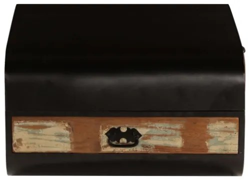 Baule in Legno Massello di Recupero 60x60x35 cm