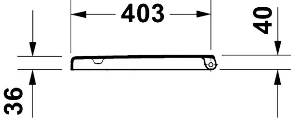 Duravit 28310000 - Sedile per WC D-CODE 37,4x42 cm, bianco
