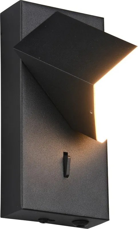 Applique nero opaco a LED Raglan - Trio