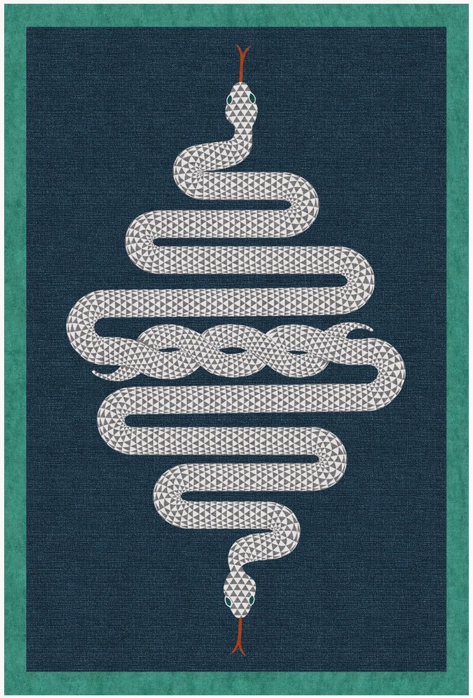 Tappeto a pelo corto lavabile Venom by Jonathan Adler