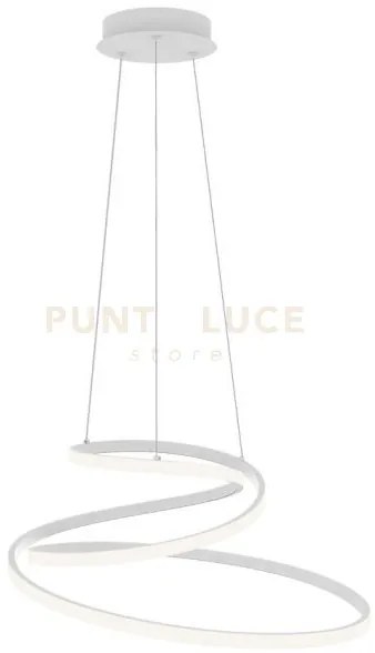 Lampadario a sospensione led coaster circolare bianca 60w 8000lm cc...