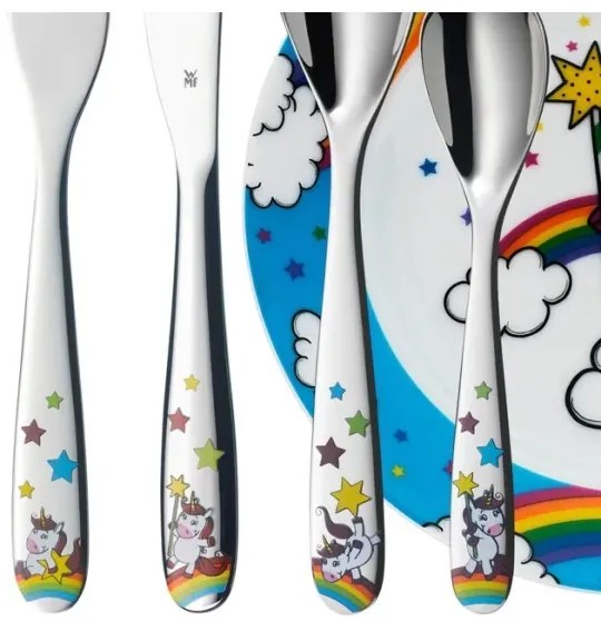 WMF - Set di stoviglie per bambini UNICORN, 6 pezzi