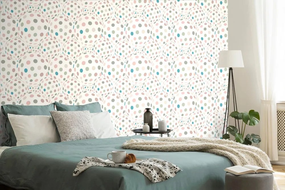 Carta da parati – Illusione di sfere colorate