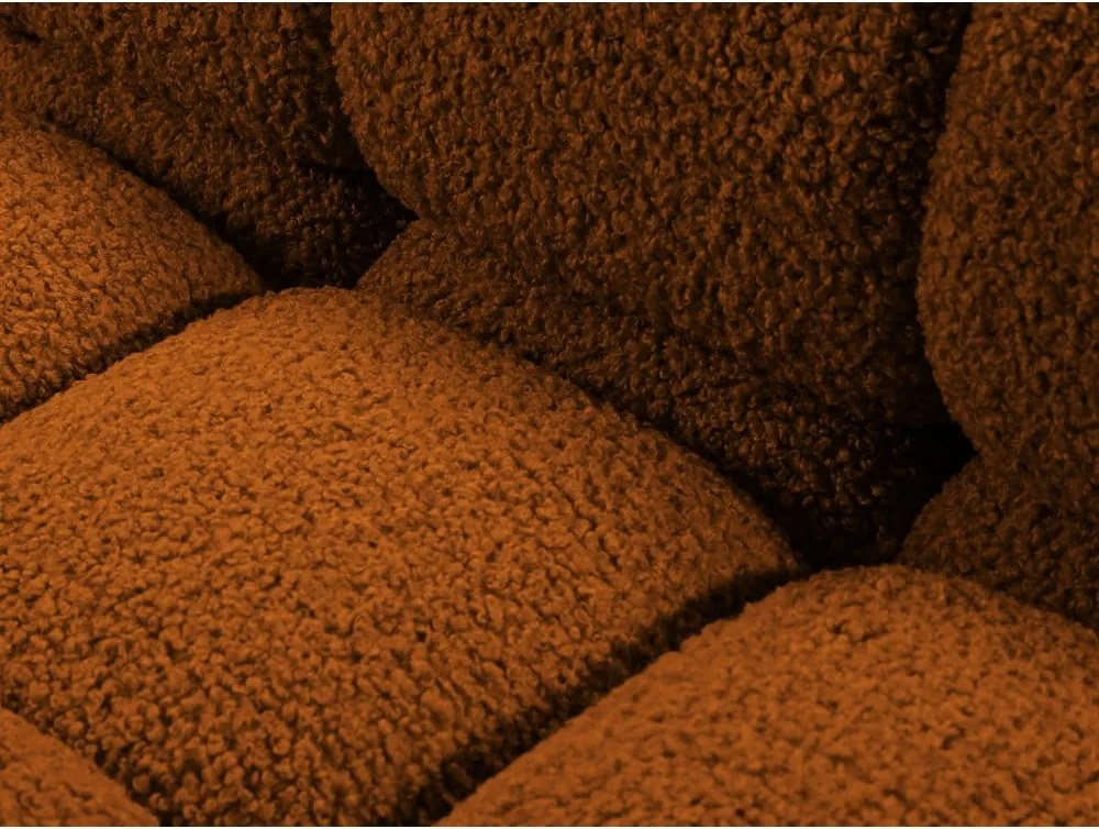 Modulo divano bouclé arancione (angolo destro) Bellis - Micadoni Home
