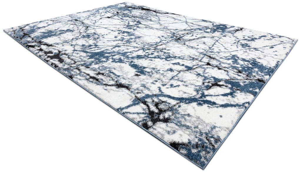 Tappeto moderno COZY 8871 Marble, Marmo - Structural due livelli di pile blu