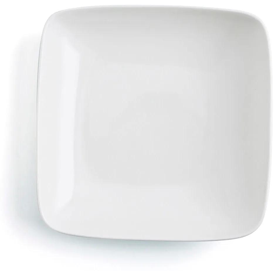 Piatto Fondo Ariane Vital Quadrato Ceramica Bianco (Ø 21 cm) (6 Unità)