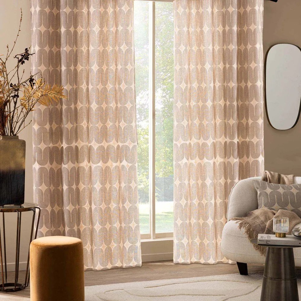 Tenda nera/beige 140x240 cm Ondine – douceur d'intérieur