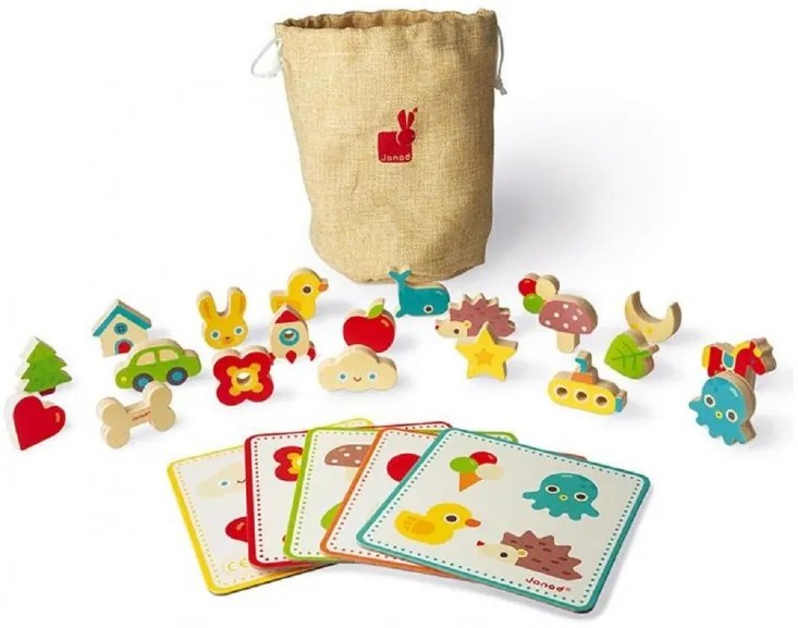 Gioco di Riconoscimento - Tattile Memory Touch' - legno