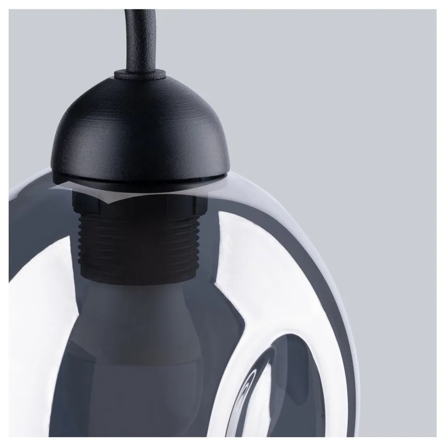 Lampada da parete nera ø 25 cm Garten – Sollux