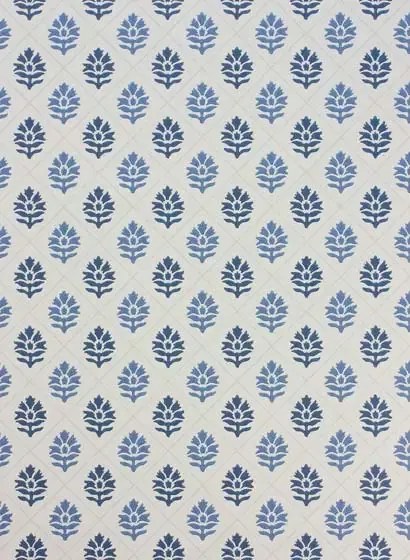 Tapete Camille von Nina Campbell - Indigo/ Blue