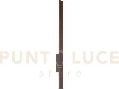 Applique led hercules corten in alluminio e diffusore in pc 23w 350...