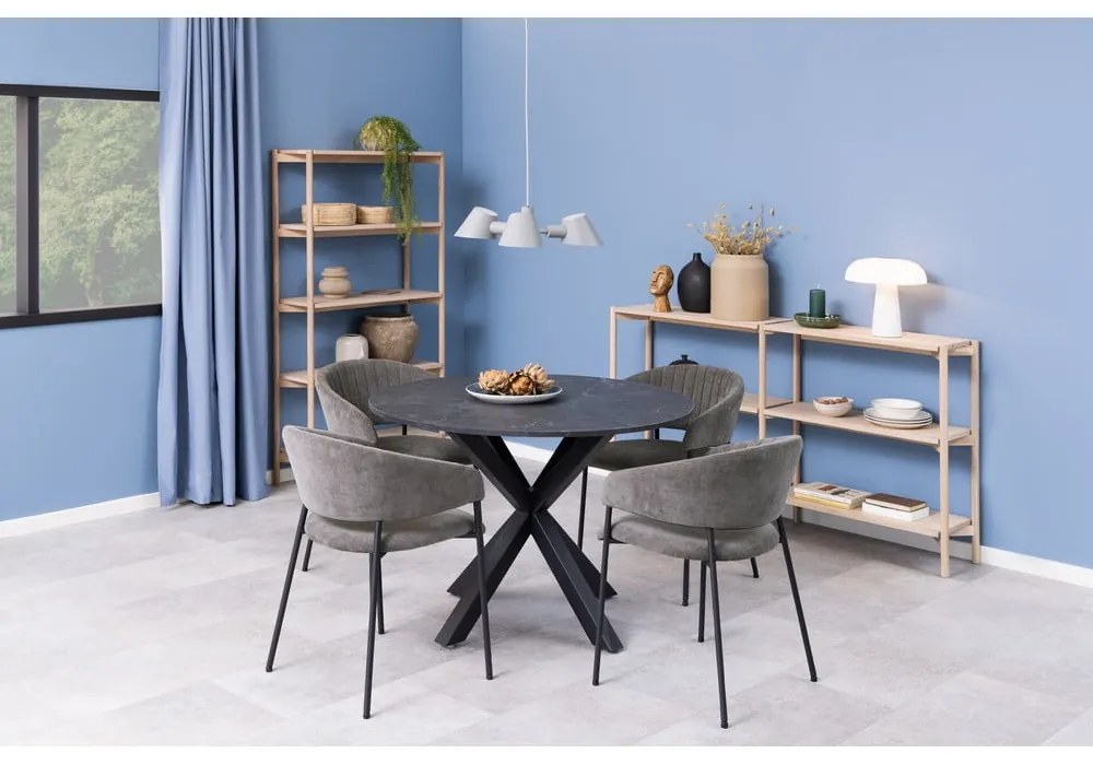 Libreria di colore naturale con effetto rovere 169x88x30 cm Braidwood – Actona