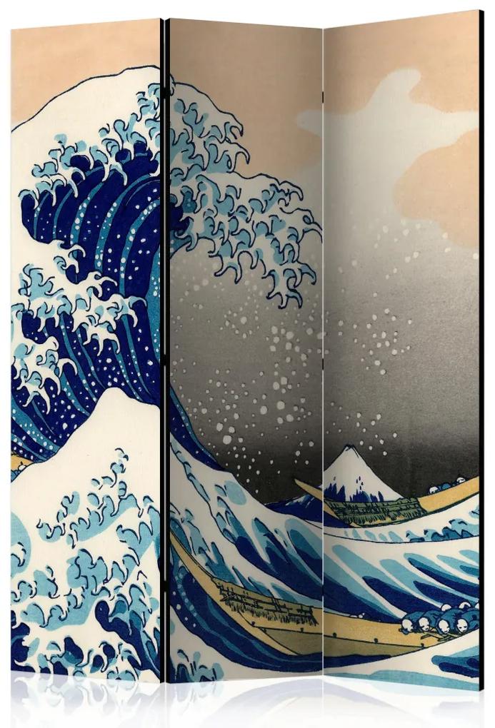 Paravento La grande onda di Kanagawa (3-parti) - Composizione giapponese