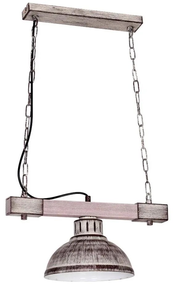 Lampadario a sospensione con catena HAKON 1xE27/60W/230V chiaro