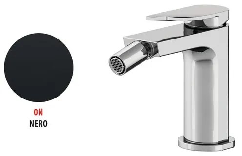 Rubinetto per bidet getto aerato Soffio GATTONI RUBINETTERIA nero verniciato a polvere opaco