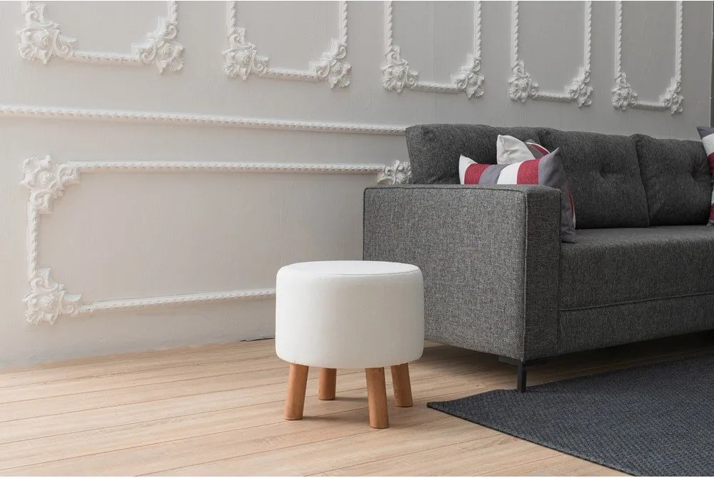 Sgabello bianco Silindir - Balcab Home