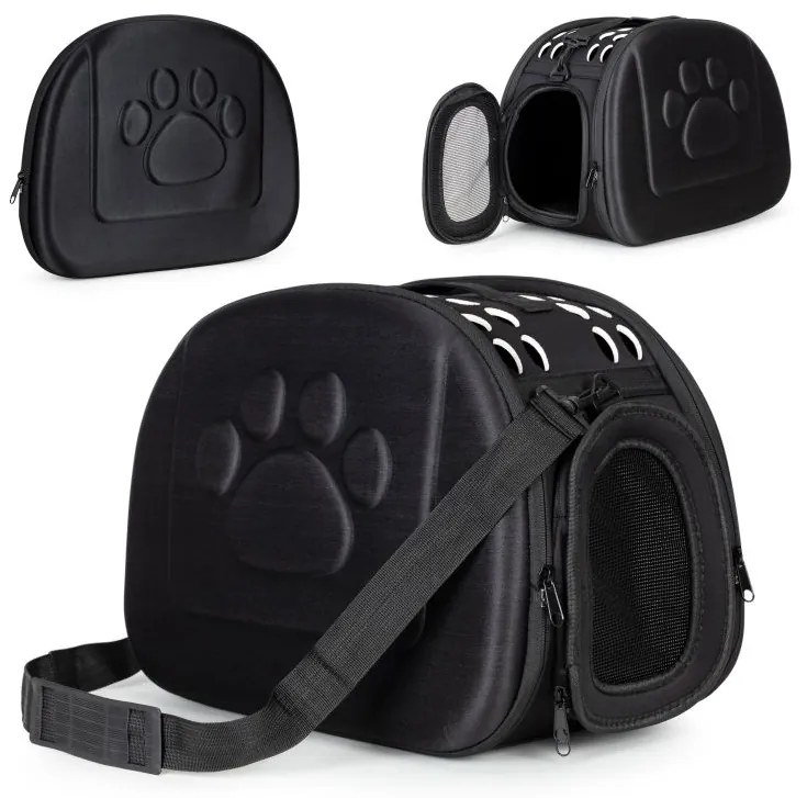 Borsa da trasporto per cani e gatti - nera