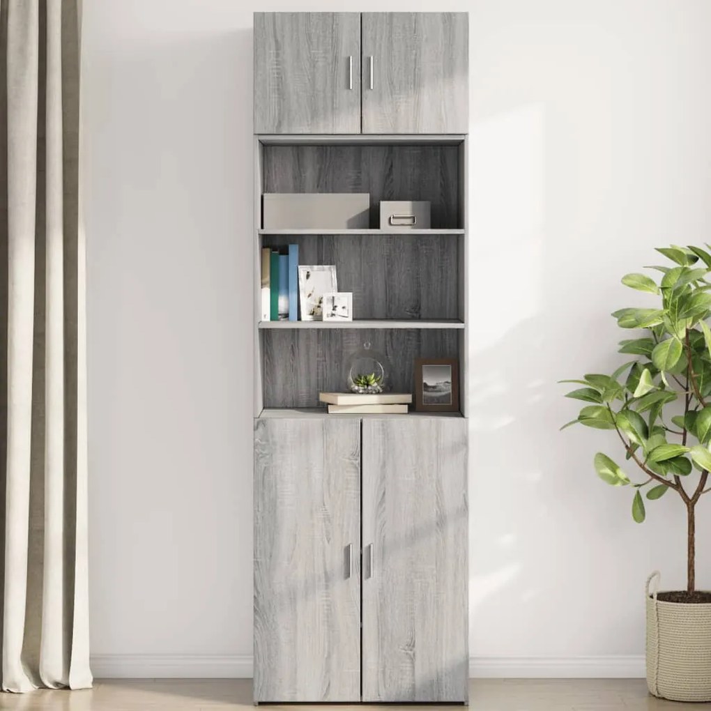 Mobile a parete grigio sonoma 70x42,5x40cm in legno multistrato