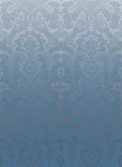 Damast Tapete St. James Park von Little Greene - Cobald Fade