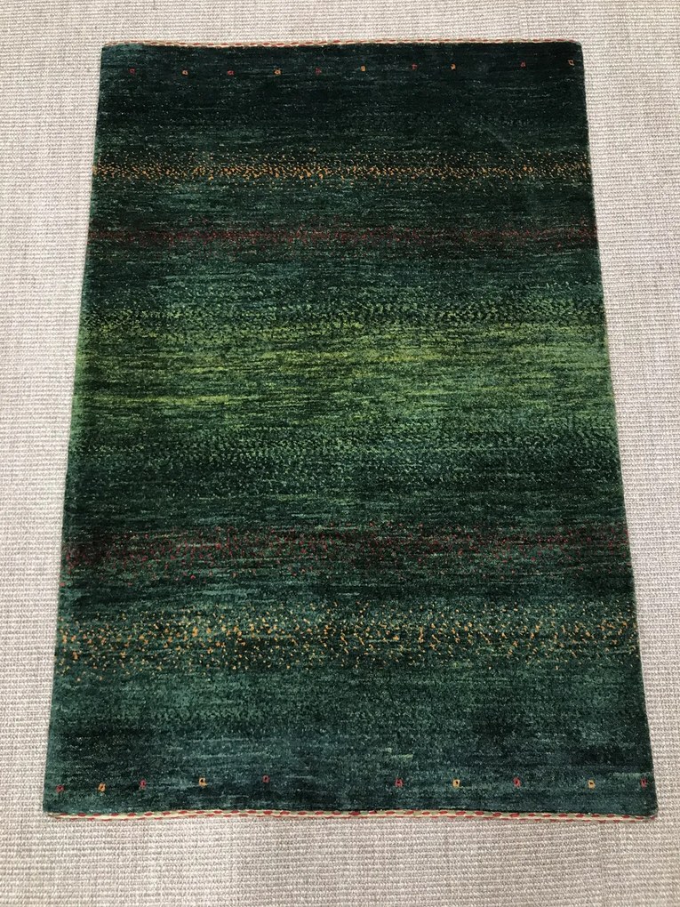Loribaft Tappeto persiano 120 x 80 Verde (Iran) Annodato A Mano