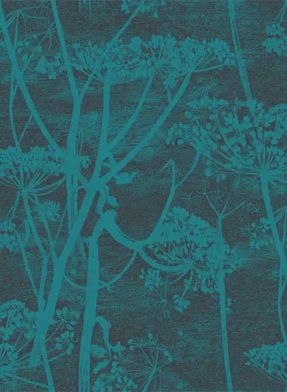 Tapete Cow Parsley Icons von Cole & Son - Teal