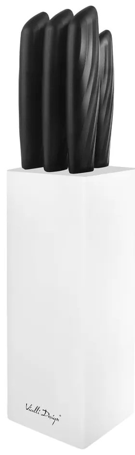 Set di 5 coltelli con supporto bianco Caro - Vialli Design