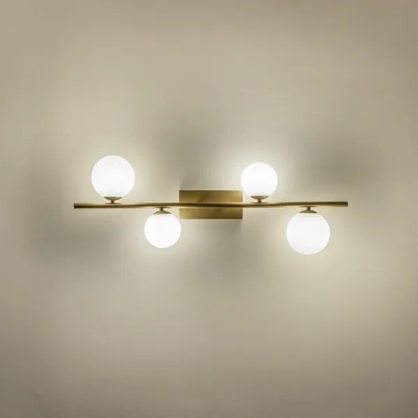 Brilagi - Lampadario a plafone LED MILLA 4xG9/3W/230V oro/bianco