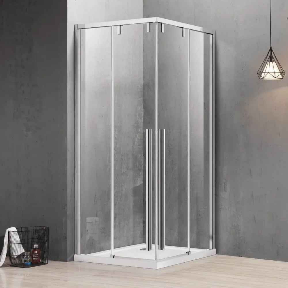 Box doccia 80x90 apertura doppio scorrevole vetro 8mm | KSA1000 - KAMALU
