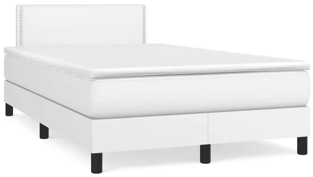 Giroletto A Molle Con Materasso Bianco 120x190 Cm İn Similpelle /