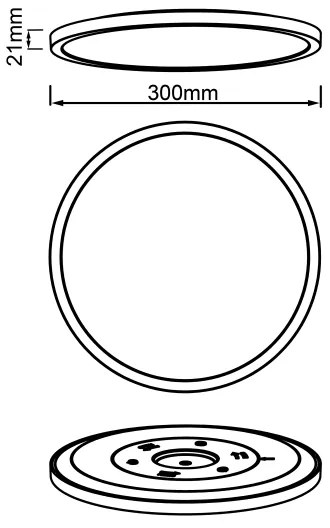 Brilliant - Plafoniera LED dimmerabile TUCO LED/20W/230V Ø 29,5 cm nera