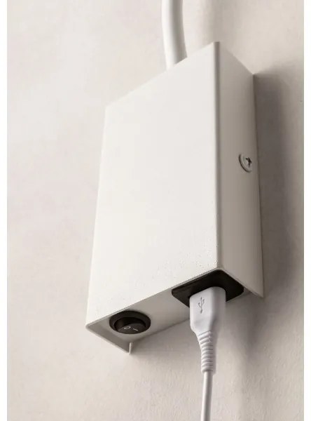 Redo 01-2754 - Lampada LED flessibile WALLIE LED/3W/230V USB CRI 90 bianco